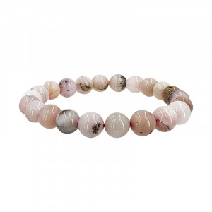 Bracelet opale rose 6 ou 8 mm