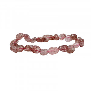 Bracelet Quartz Hématoïde grains - 4 pièces