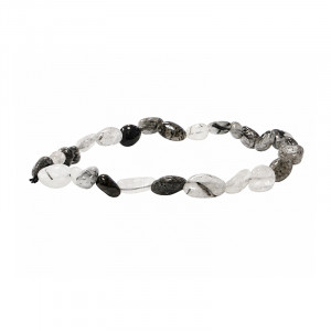 Bracelet quartz à tourmaline grains les 4