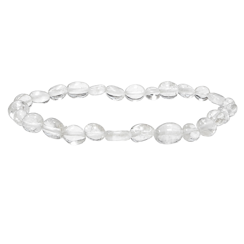 Bracelet cristal de roche grains les 4