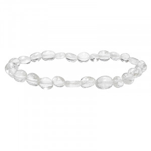 Bracelet cristal de roche grains les 4