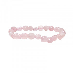 Quartz rose bracelet grains lot 4