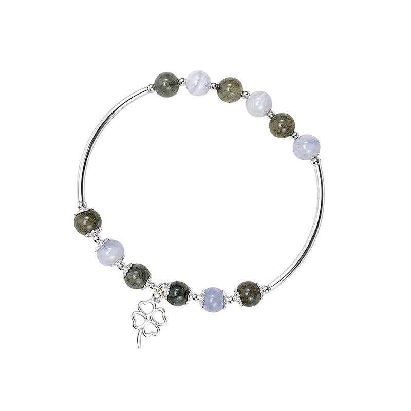 Bracelet labra et blue lace argent 0.925