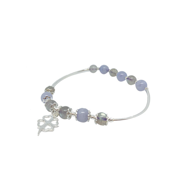Bracelet labra et blue lace argent 0.925