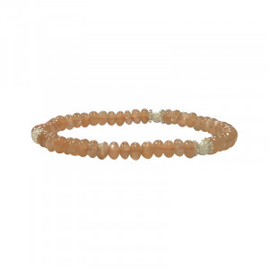 Bracelet pierre de soleil 5mm et argent 0.925