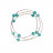 Bracelet 3 rangs argent plusieurs variétés