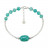 Bracelet Tube en argent 925 – Améthyste ou Amazonite – Perles de 6 mm