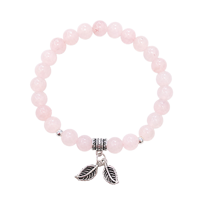 Bracelet Feuille – Billes en Argent 925 de 6 mm