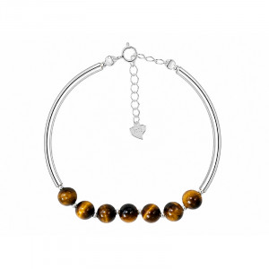 Bracelet Œil de Tigre et Argent 925 - La pièce