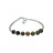 Bracelet oeil de tigre 6mm argent