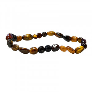 Bracelet oeil de tigre multi grains les 4