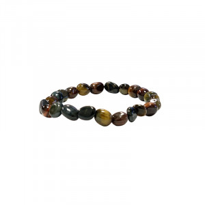 Bracelet oeil de tigre multi grains les 4