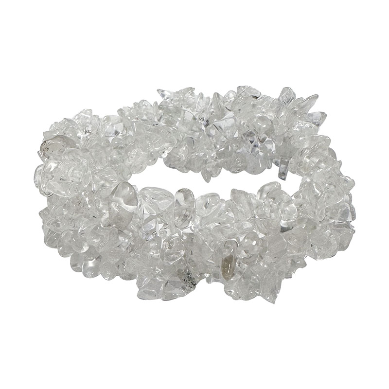 Bracelet baroque cristal de roche - Lot de 5 pièces