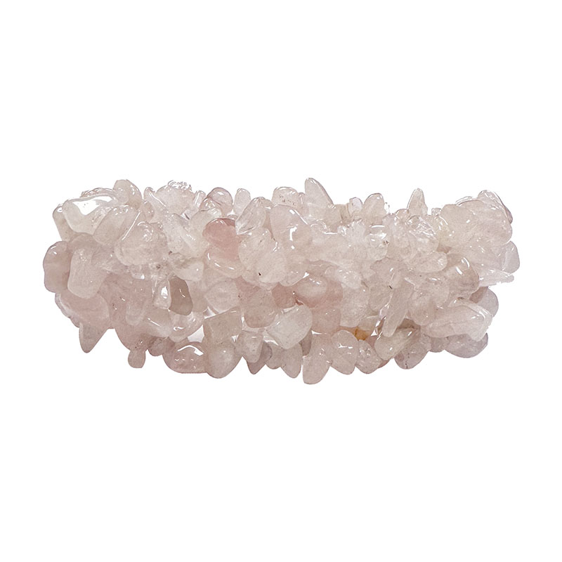 Bracelet quartz rose baroque - Le lot de 5 pièces
