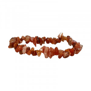 Bracelet baroque Agate teintée rouge - 10 pièces