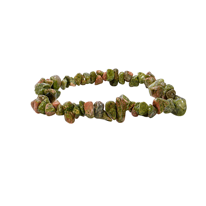 Bracelet baroque en Unakite – Lot de 10 pièces