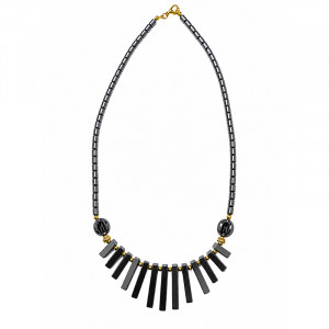Collier Hématite - 46 cm - 10 pièces