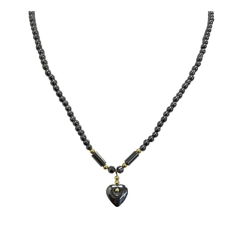 Collier Hematite - 43 cm - 10 pièces