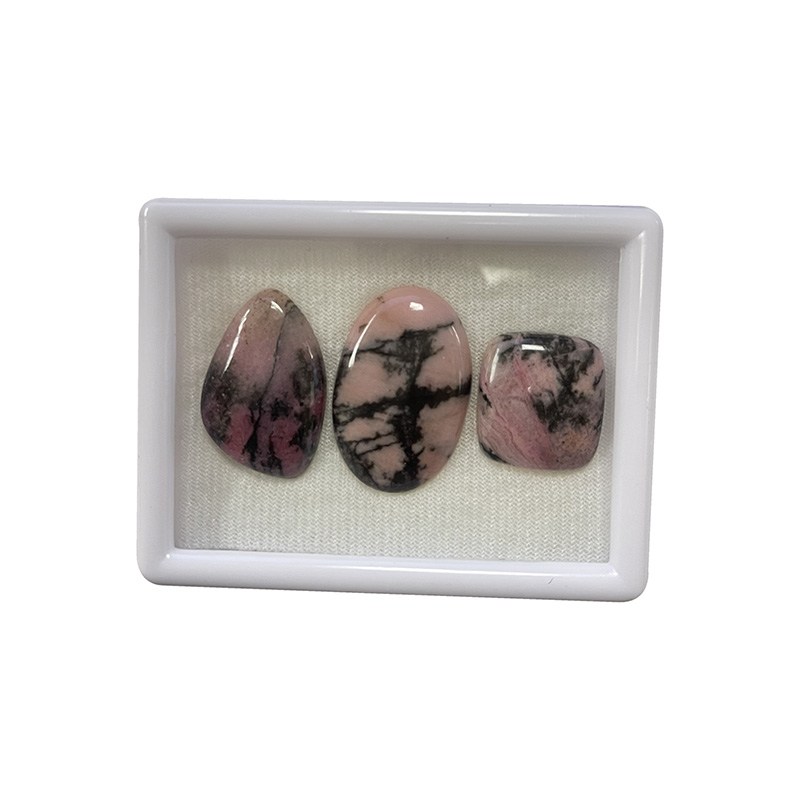 Cabochon - Rhodonite - 3 pièces