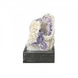 Géode de Calcédoine et Fluorite - Mexique - Pièce unique - CALFLU50