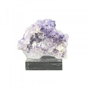 Géode de Calcédoine et Fluorite - Mexique - Pièce unique - CALFLU60