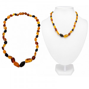 Collier Ambre de la baltique olives 45 cm