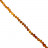 Collier Ambre de la baltique roule depoli cognac 50 cm