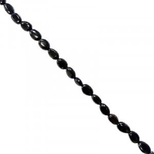 Collier onyx noir grains