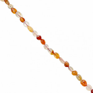 Collier cornaline grains