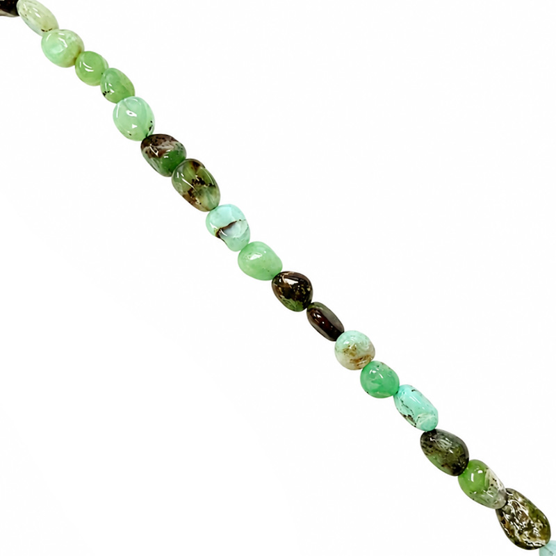 Collier chrysoprase grains