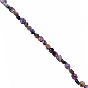 Charoite collier grains 43 - 45 cm