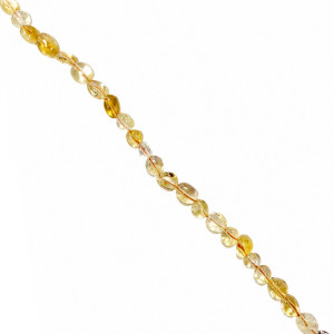 Collier Améthyste chauffée (citrine) grains