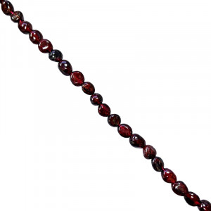 Collier grenat grains