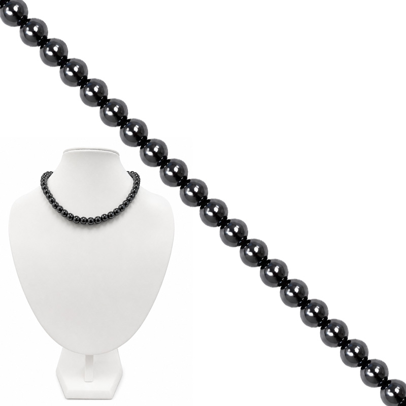Collier boules 4 à 10 mm - 42cm