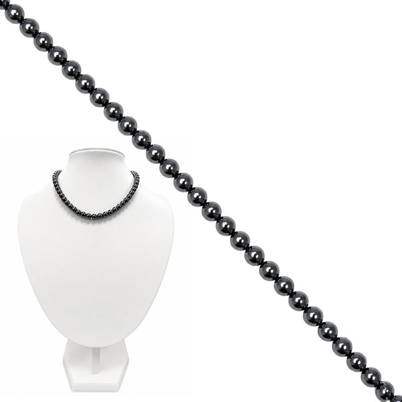 Collier boules 4 à 10 mm - 42cm