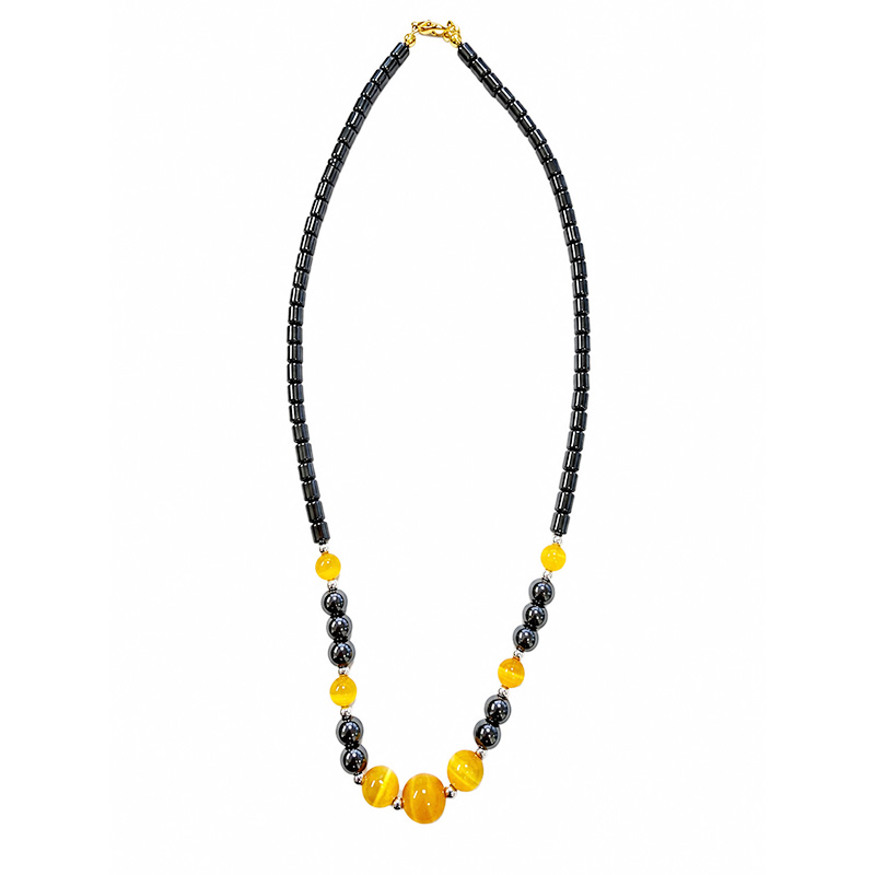 Collier avec oeil de chat 10 pcs