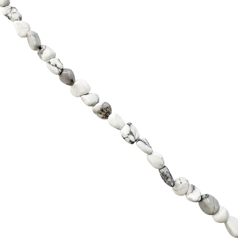 Collier howlite grains