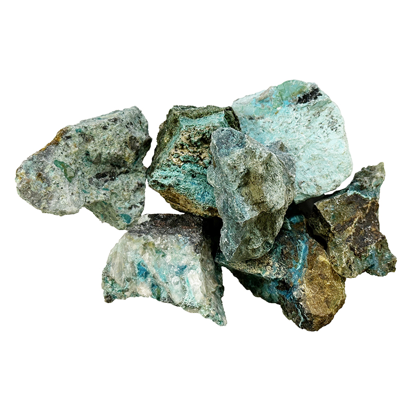 Chrysocolle extra pierre bute en provenance du Pérou - Le kg - 3 à 6 cm