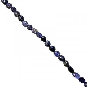 Collier iolite grains