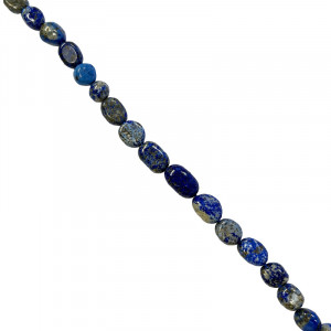 Collier lapis grains