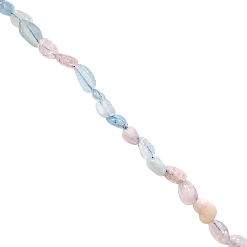 Collier béryls assortis grains