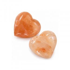 Bloc de sel de l’Himalaya en forme de cœur – Lot de 10 pièces