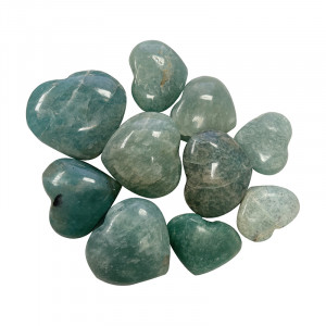 Cœur Amazonite - 10 pièces