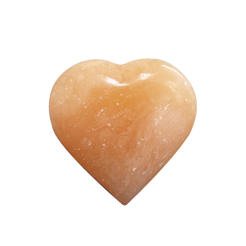 Cœur en Calcite orange - Madagascar - la pièce