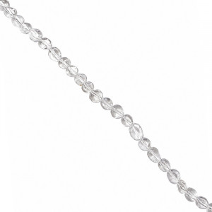 Collier cristal de roche grains