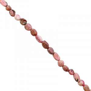 Collier rhodonite grains