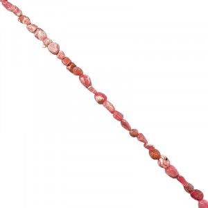 Collier rhodochrosite grains