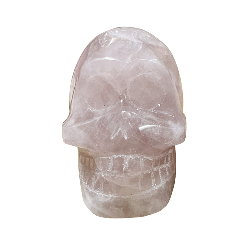 Crâne en quartz rose - Madagascar - La pièce
