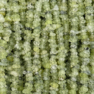 Collier Prehnite baroque – 85 cm – Lot de 10 pièces