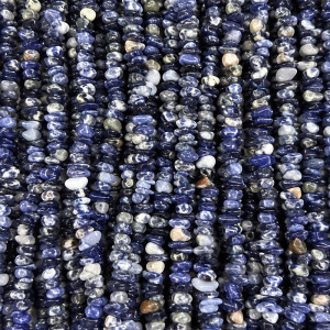Collier Sodalite baroque - 42 cm - Lot de 10 pièces